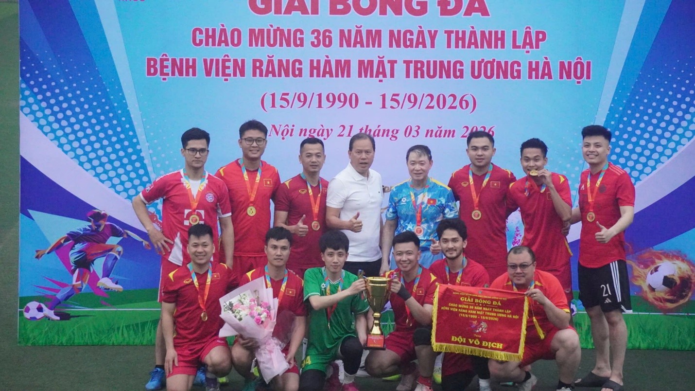 GIẢI BÓNG ĐÁ BỆNH VIỆN RĂNG HÀM MẶT TRUNG ƯƠNG HÀ NỘI NĂM 2026